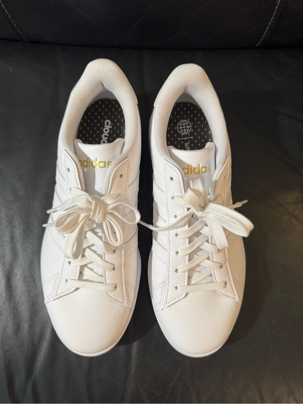adidas White Women's Low-Top Grand Court 2.0 Sneakers Size 8